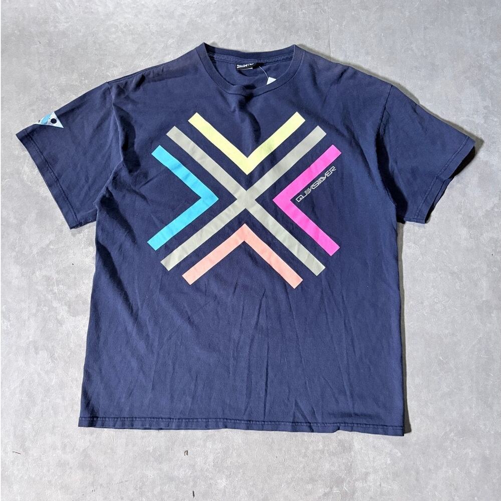 2000s Vintage Quiksilver Navy T Shirt -L